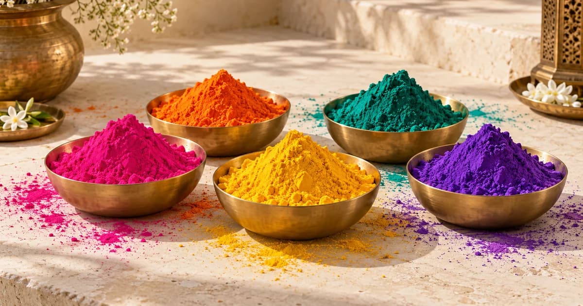 Shyamganga Holi colors and gulal